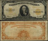 10 dolarów 1922, seria H 90850727, żółta pieczęć