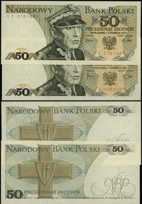 zestaw: 2 x 50 złotych 1.06.1979 i 1.06.1982, se