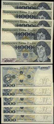 zestaw: 5 x 1.000 złotych 1.06.1979, serie CD, C