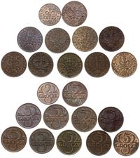 zestaw monet 5 groszowych z lat 1923-1939 (bez r