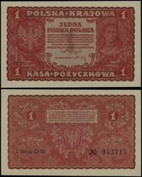 1 marka polska 23.08.1919, seria I-DW, numeracja