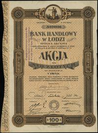 Polska, akcja na 100 złotych, 1929