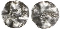 denar 1063-1102, Aw: Głowa w lewo, DEONAM, Rw: K