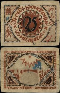 25 marek 15.07.1921, banknot materiałowy, bez oz