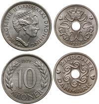 lot 2 monet, Kopenhaga, 10 koron 1979 oraz 2 kor