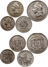 zestaw 4 monet, 5 centavos 1971, 25 centavos 197