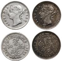lot 2 x 5 centów 1899, 1901, srebro próby 800, r