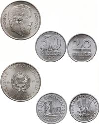 lot 3 monet 1967, 20 i 50 fillerów oraz 5 forint