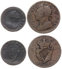 lot 2 monet, 1 farthing 1806, 1/2 pensa  1822, m