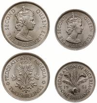 lot 2 monet, 1 szyling 1961 oraz 2 szylingi 1959