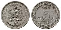 5 centavos 1910, nikiel, KM 421