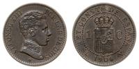 1 centym 1906 SL V, Madryt, brąz, bardzo ładnie 