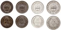 zestaw 4 monet, Kremnica, 2 fillery z lat 1895 i