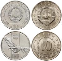 zestaw 2 x 10 dinarów 1976, 1983, Belgrad, miedz