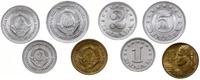 zestaw 4 monet 1963, Belgrad, 1 dinar, 2 dinary,