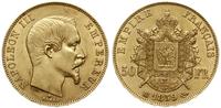 50 franków 1859 BB, Strasbourg, złoto 16.14 g, ł