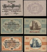 zestaw 3 banknotów, 50 fenigów 15.06.1919, 50 fe