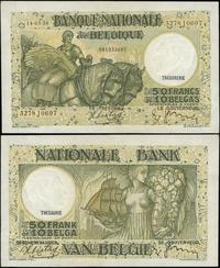 50 franków = 10 belgas 14.03.1938, numeracja 327