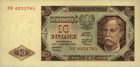 10 złotych 1.07.1948, seria BD, Miłczak 136b