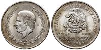 5 peso 1953, Meksyk, srebro próby 720, 27.72 g, 