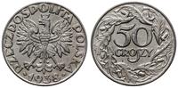 50 groszy 1938, Warszawa, żelazo niklowane, pięk