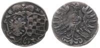 1 gröschel 1673, Brzeg, data pod tarczami herbow