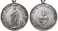 medalik religijny z uszkiem XIX w., Maryja stoją