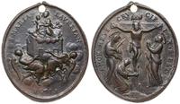medalik religijny XVII/XVIII w., Rzym, Aw: Anoły