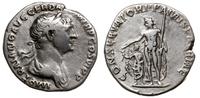 denar 112-114, Rzym, Aw: Popiersie Trajana w wie