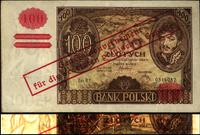 100 złotych 9.11.1934, pieczęć Generalnej Gubern