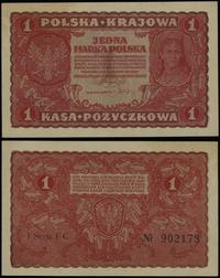 1 marka polska 23.08.1919, seria I-FC, numeracja