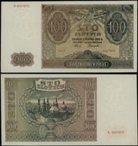 100 złotych 1.08.1941, seria A, numeracja 920787