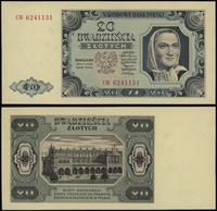 20 złotych 1.07.1948, seria CW, numeracja 624113