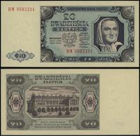 20 złotych 1.07.1948, seria HM, numeracja 980333