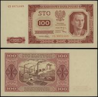100 złotych 1.07.1948, seria CS, numeracja 88744