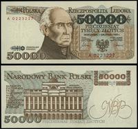 50.000 złotych 1.12.1989, seria A, numeracja 022
