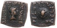 brąz ok. 160-145 pne, Taxila, Aw:Głowa Pallasa w
