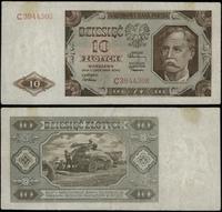 10 złotych 1.07.1948, seria C, numeracja 3944308