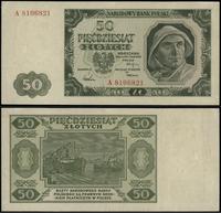 50 złotych 1.07.1948, seria A, numeracja 8106821