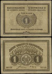 1 marka 1919-1920, numeracja 007120, złamania w 