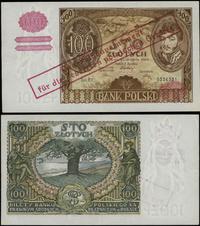 100 złotych (1939), seria BY, numeracja 0554581,