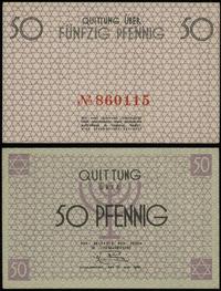 50 fenigów 15.05.1940, numeracja 860115 w kolorz