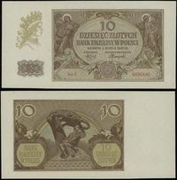 10 złotych 1.03.1940, seria J, numeracja 6092440