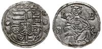 denar 1522, Buda, Aw: Pięciopolowa tarcza herbow