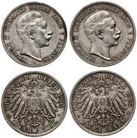 zestaw 2 x 2 marki 1902 A, 1908 A, Berlin, razem