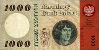 1.000 złotych 29.10.1965, seria B, złamanie wzdł