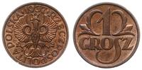 1 grosz 1937, Warszawa, pięknie zachowana moneta