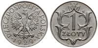 1 złoty 1929, Warszawa, rzadkie w tym stanie zac
