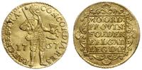 dukat 1767, Utrecht, złoto 3.45 g, Delmonte 965,