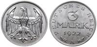 3 marki 1922 A, Berlin, aluminium, kilka rysek n